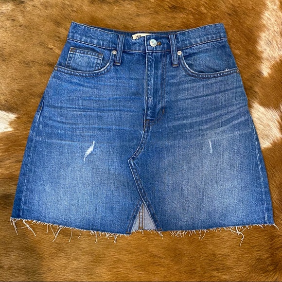 MADEWELL Rigid Denim A-Line Mini Skirt Keene Wash - Picture 5 of 8